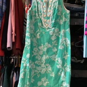 Lilly‎ Pulitzer Turquoise Floral Dress